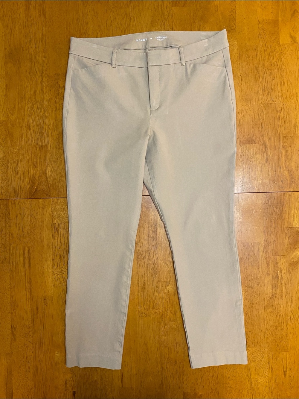 Old Navy High-rise, Pixie Skinny Ankle Pants, Mocha Taffy, Sz 14